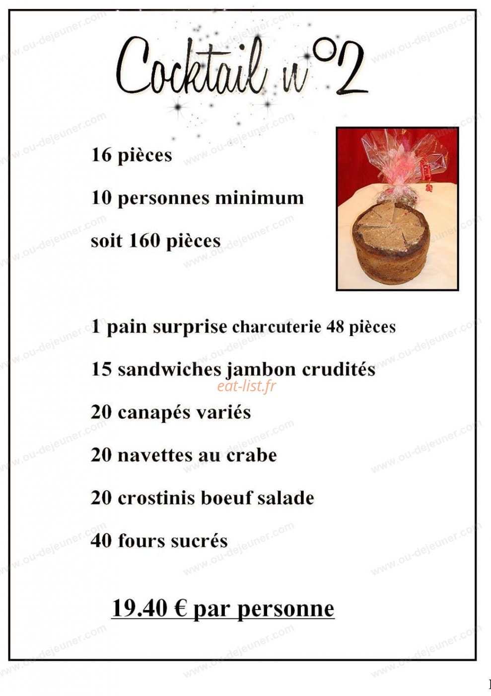 Plessis gourmand — carte page 6