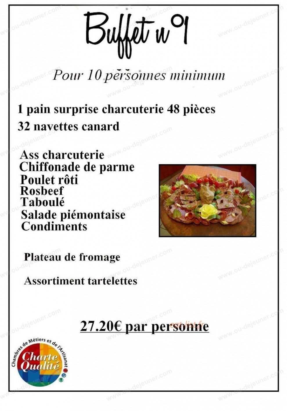 Plessis gourmand — carte page 8