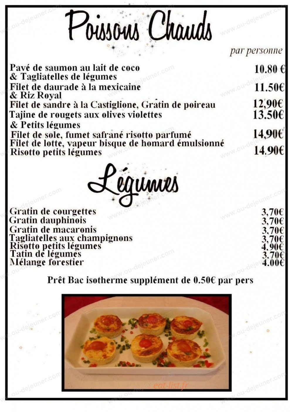 Plessis gourmand — carte page 9