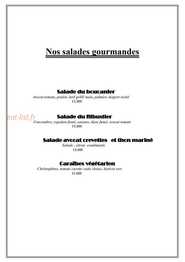 La Veranda — carte page 5