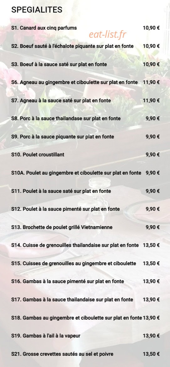 Le Bonheur de Chine — carte page 4