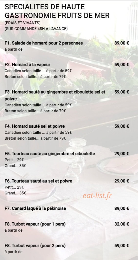 Le Bonheur de Chine — carte page 1