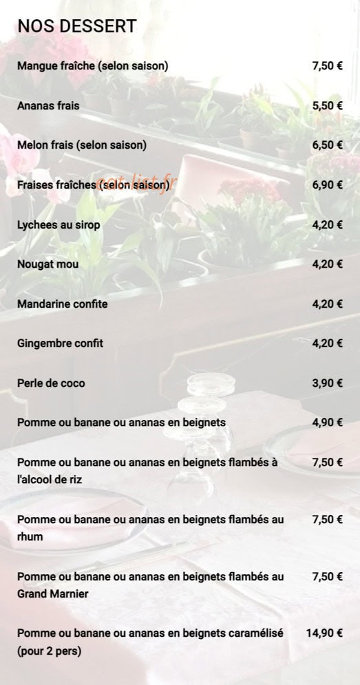Le Bonheur de Chine — carte page 12