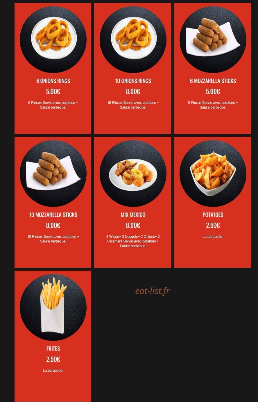 Pizza Food — carte page 19
