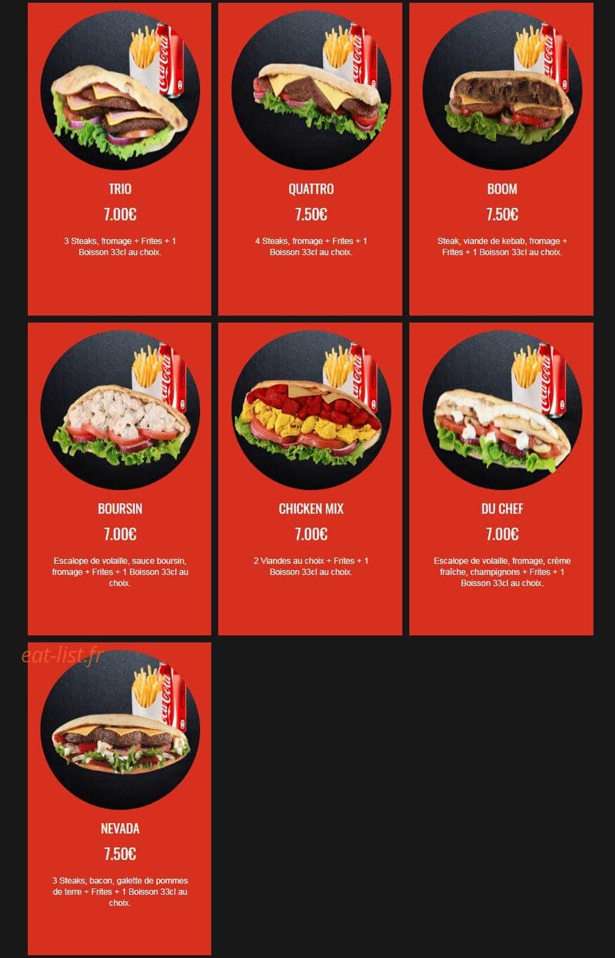 Pizza Food — carte page 13