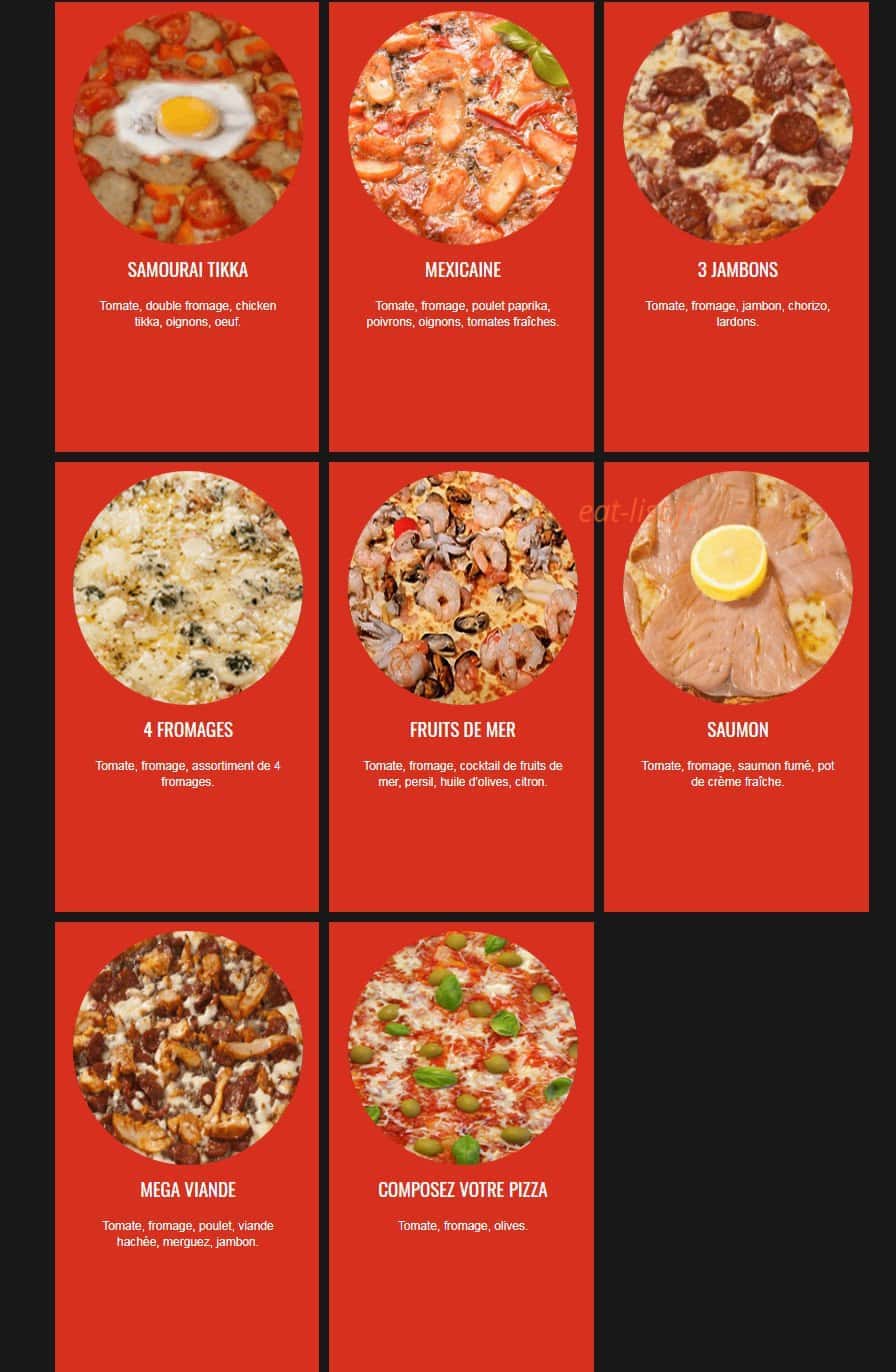 Pizza Food — carte page 5