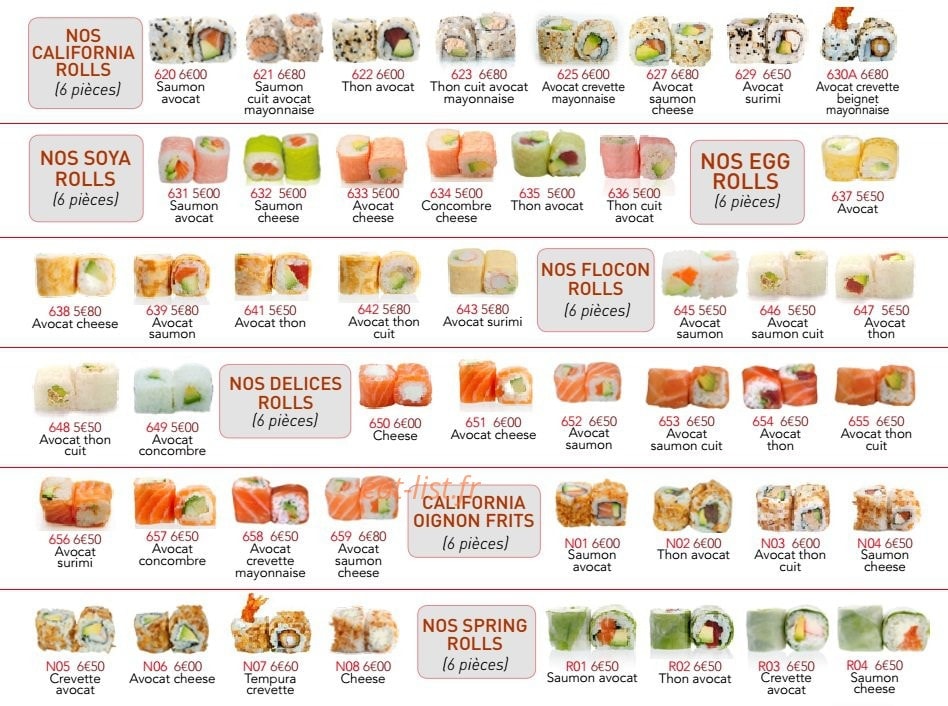 Sushi Wasabi 7 — carte page 3