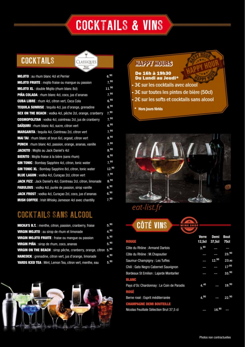 The Yards — carte page 11