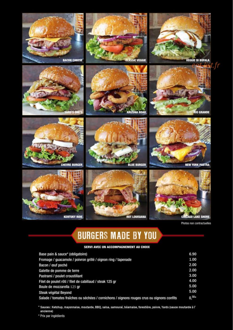 The Yards — carte page 4