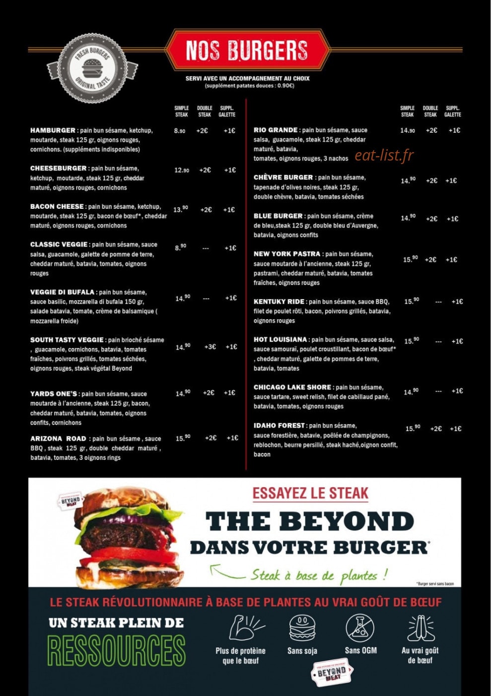 The Yards — carte page 3