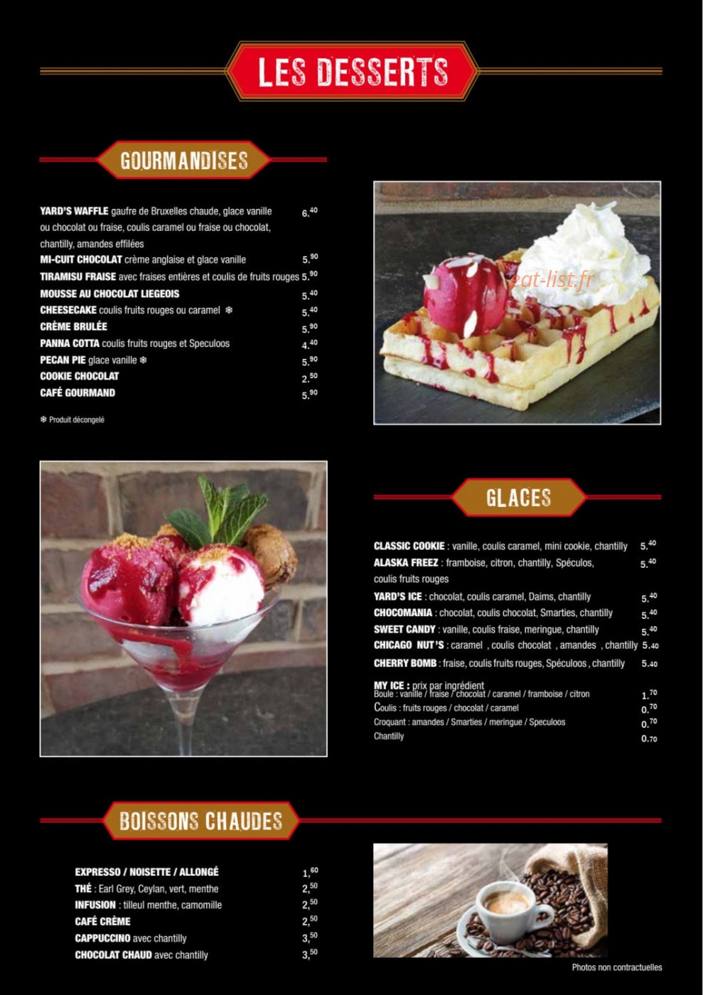 The Yards — carte page 7