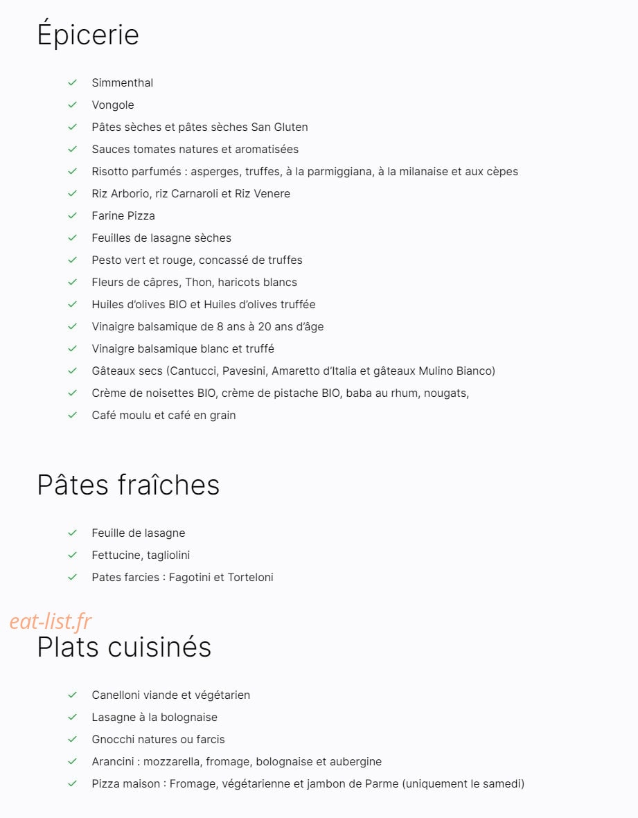 Casa Marisa — carte page 2
