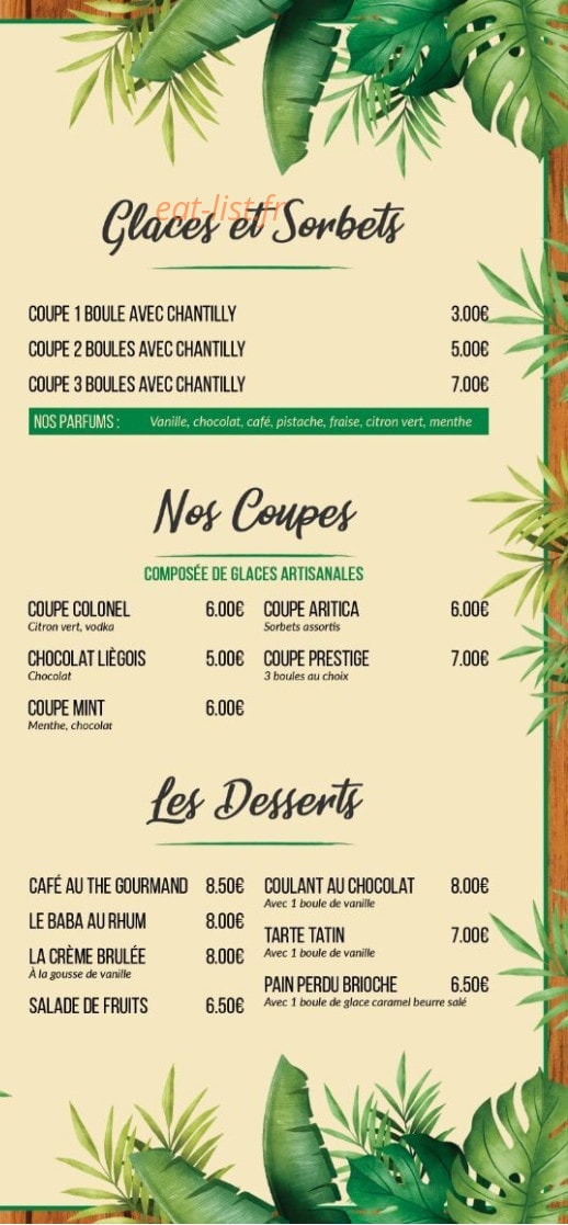 Le restaurant du golf — carte page 4