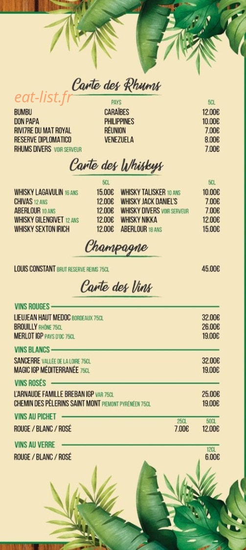 Le restaurant du golf — carte page 6