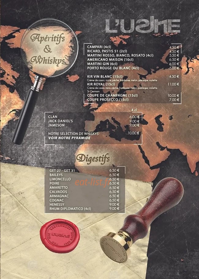 L'Usine — carte page 2