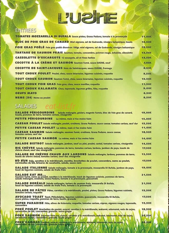 L'Usine — carte page 1