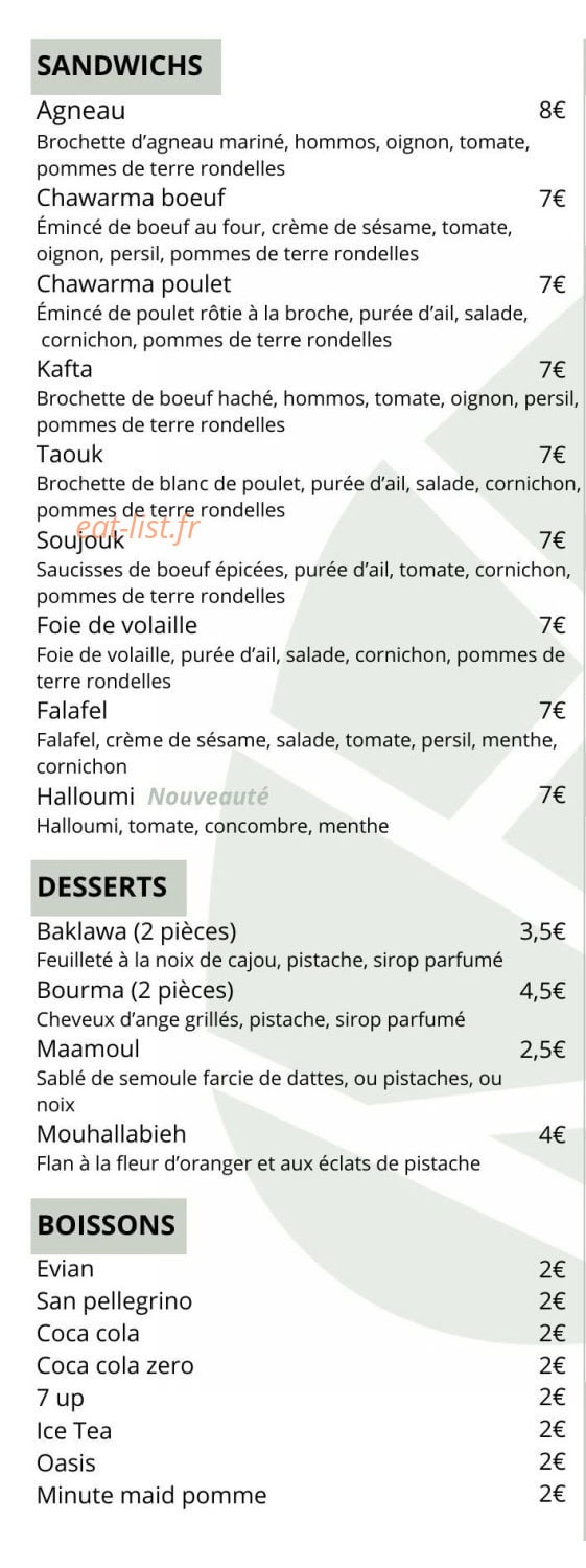 Le Domaine Libanais — carte page 3
