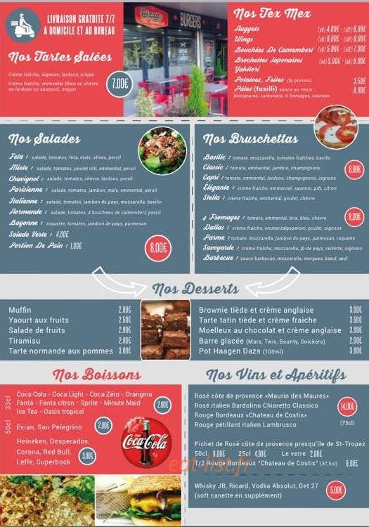 Pizza du Domaine — carte page 2