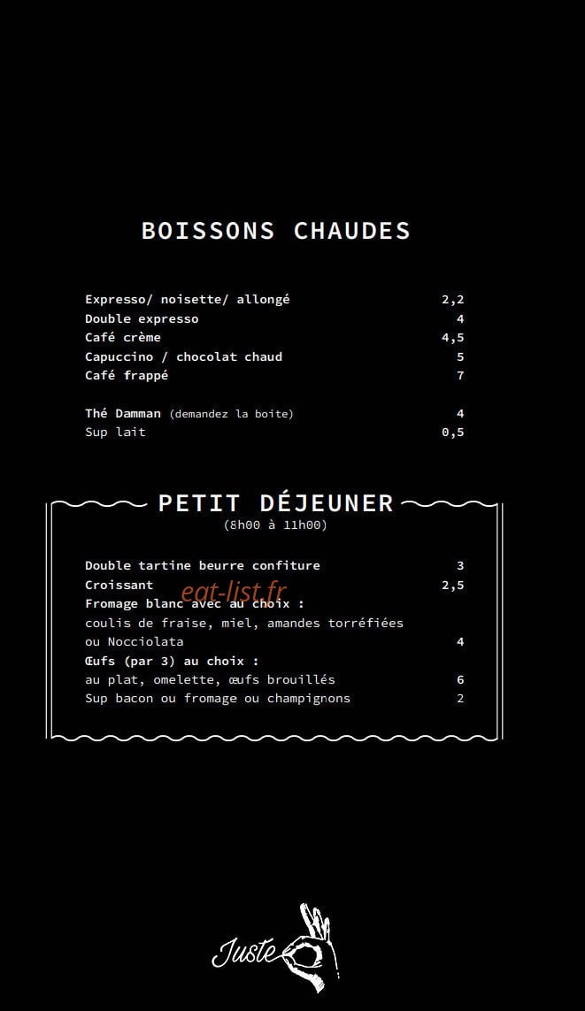 Juste — carte page 14