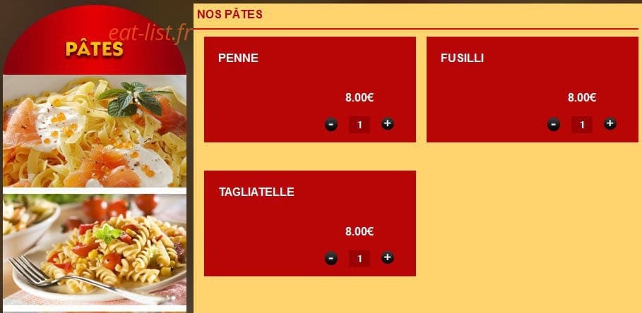 Pizza Liva — carte page 6
