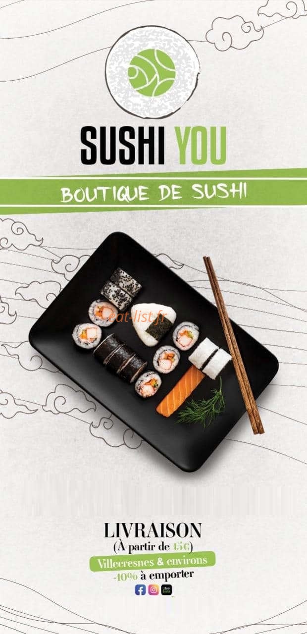 Sushi-You — carte page 1