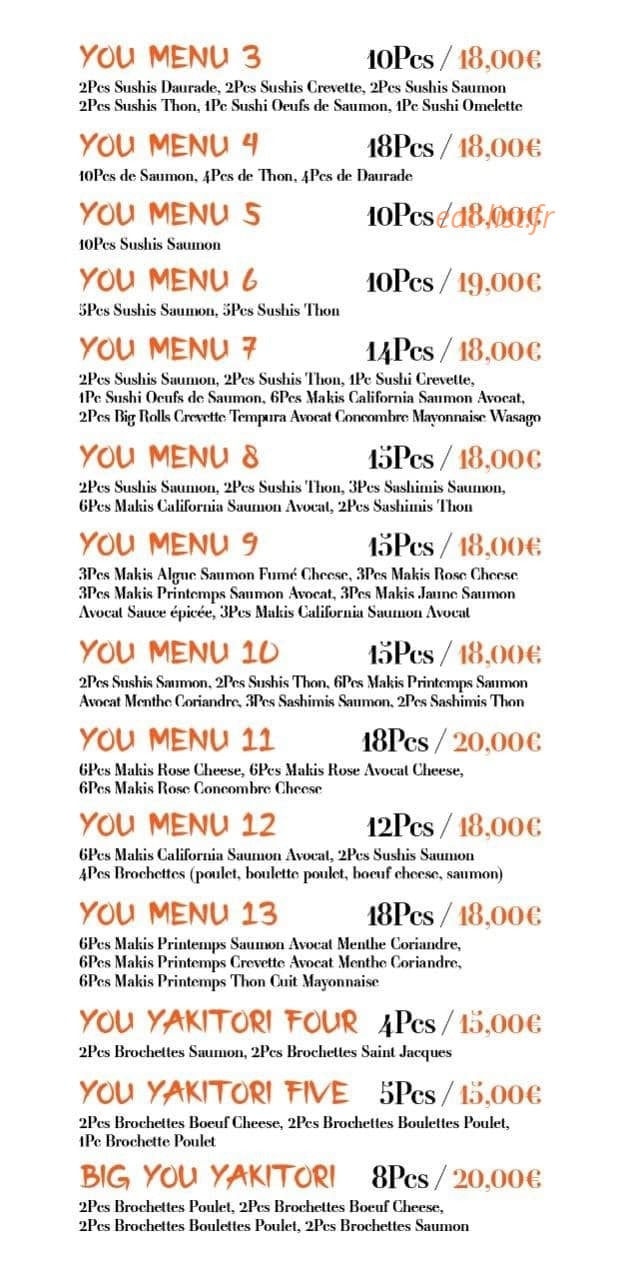 Sushi-You — carte page 7