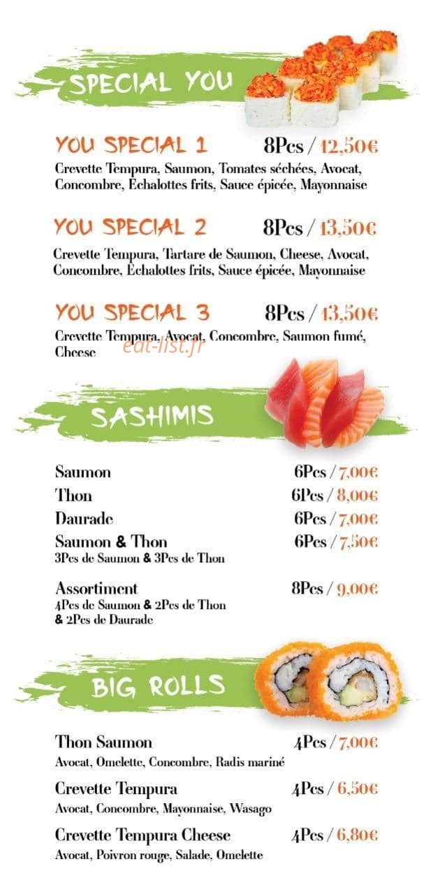 Sushi-You — carte page 11