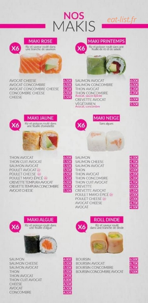 Ak Sushi — carte page 9