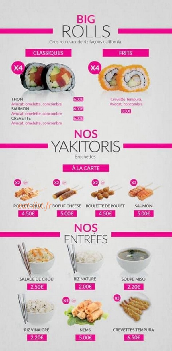Ak Sushi — carte page 7