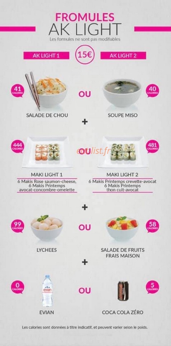 Ak Sushi — carte page 2