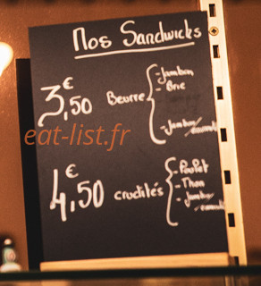 Au Fil du Pain — carte page 2