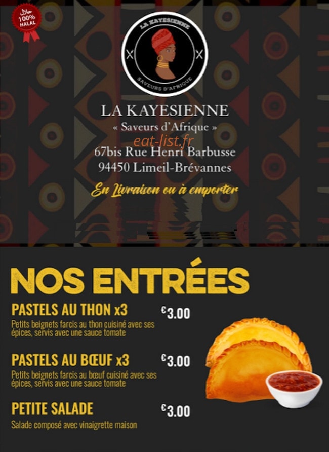 La Kayesienne — carte page 1