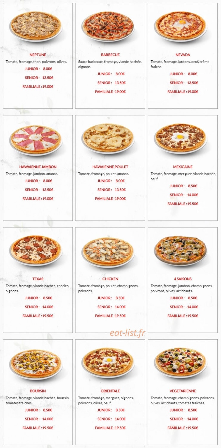 Royal Pizza — carte page 4