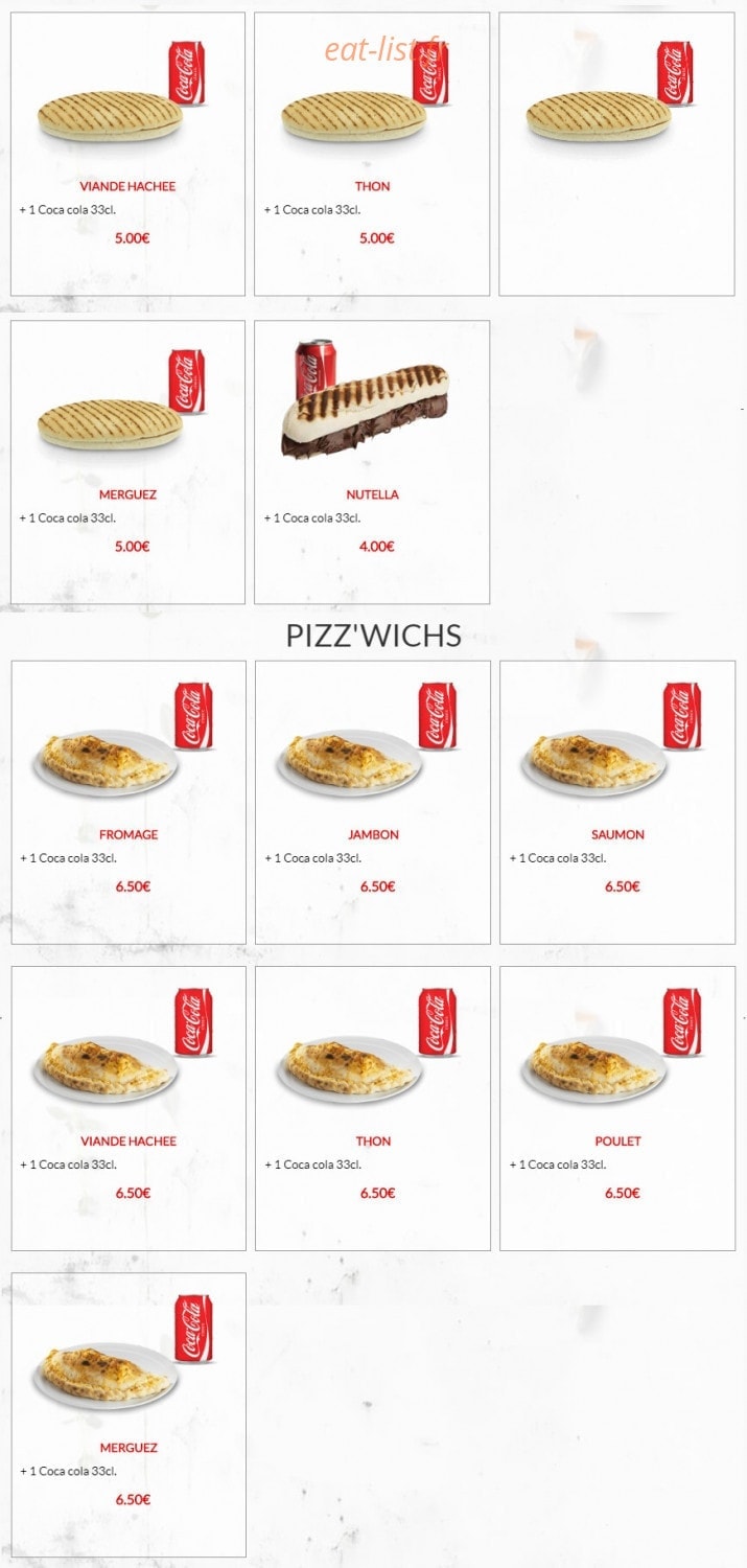 Royal Pizza — carte page 8