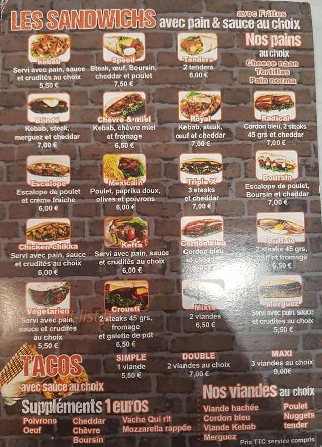 Speed naan — carte page 2