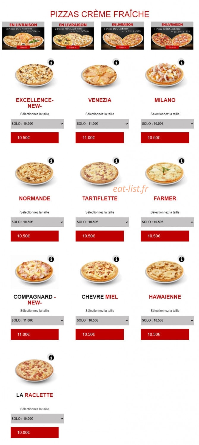 Subito pizza — carte page 3