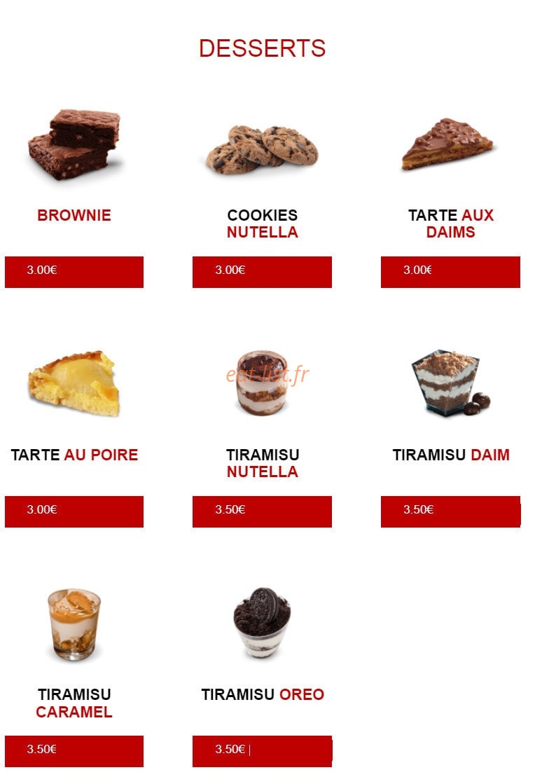 Subito pizza — carte page 8