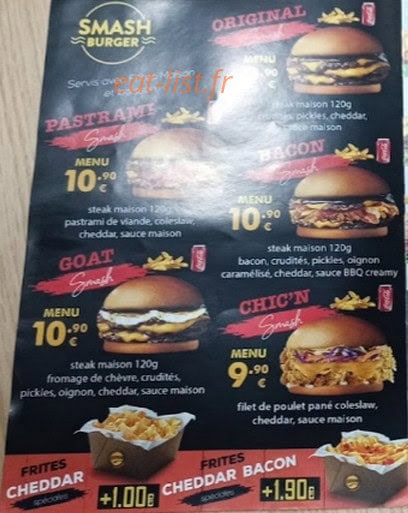 Bread and smash — carte page 1