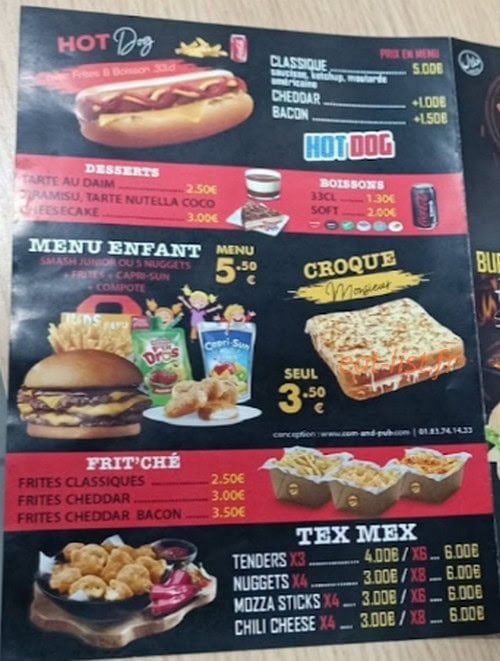 Bread and smash — carte page 3