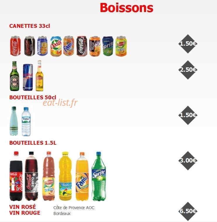 Macadam Pizza — carte page 10