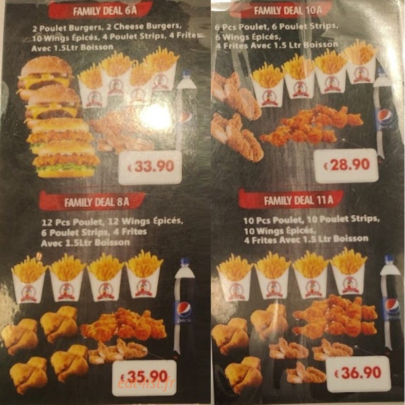 Maxin chicken — carte page 5