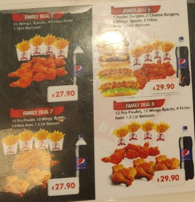 Maxin chicken — carte page 4
