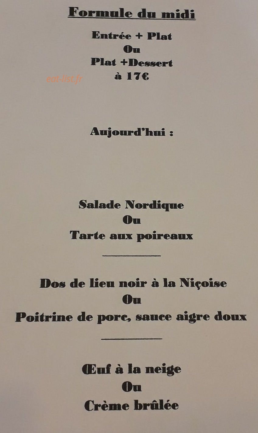 L'escapade — carte page 2