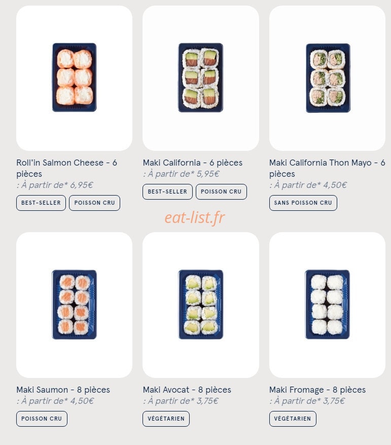 Sushi Daily — carte page 5