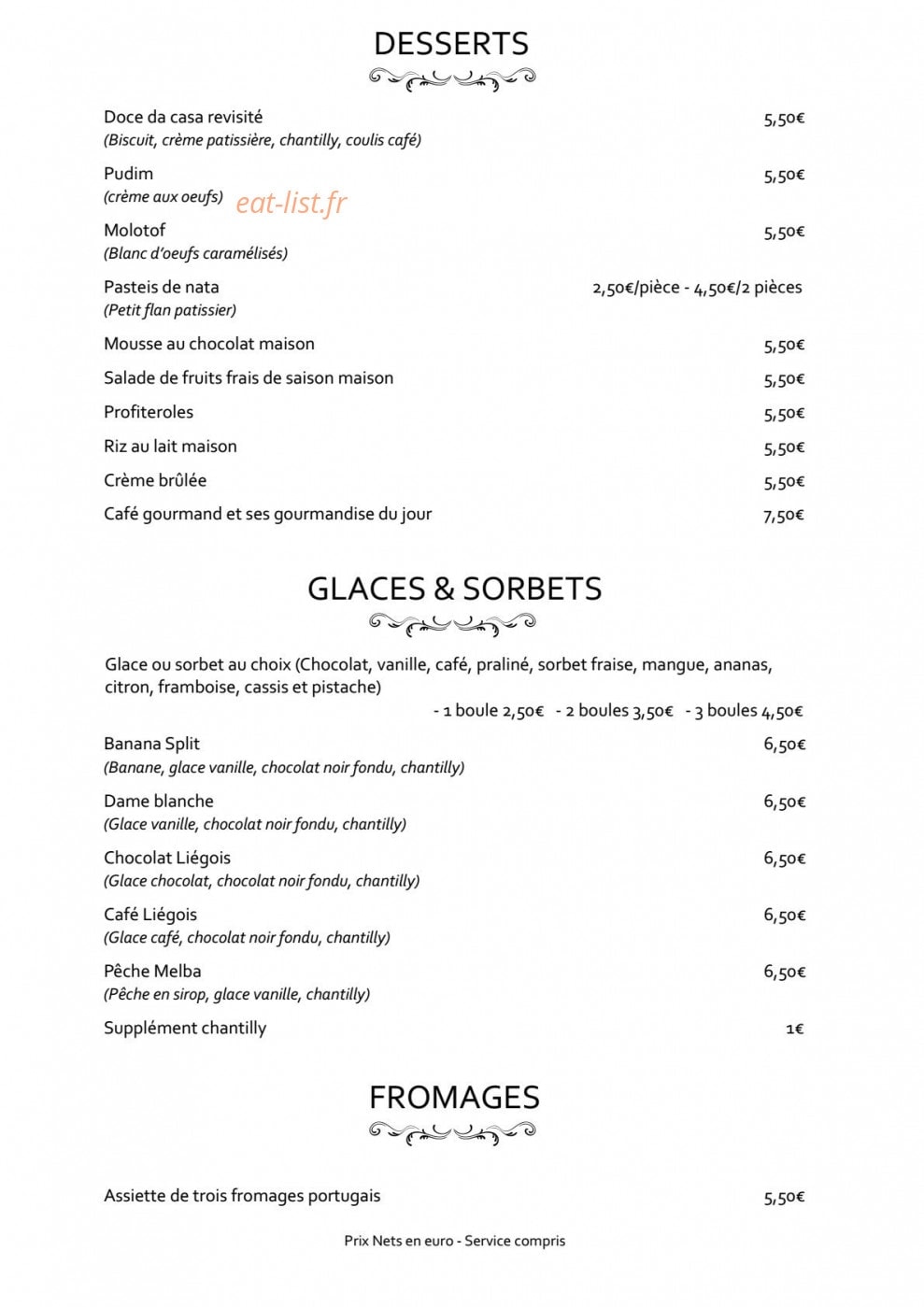 A Mesa Marie — carte page 5