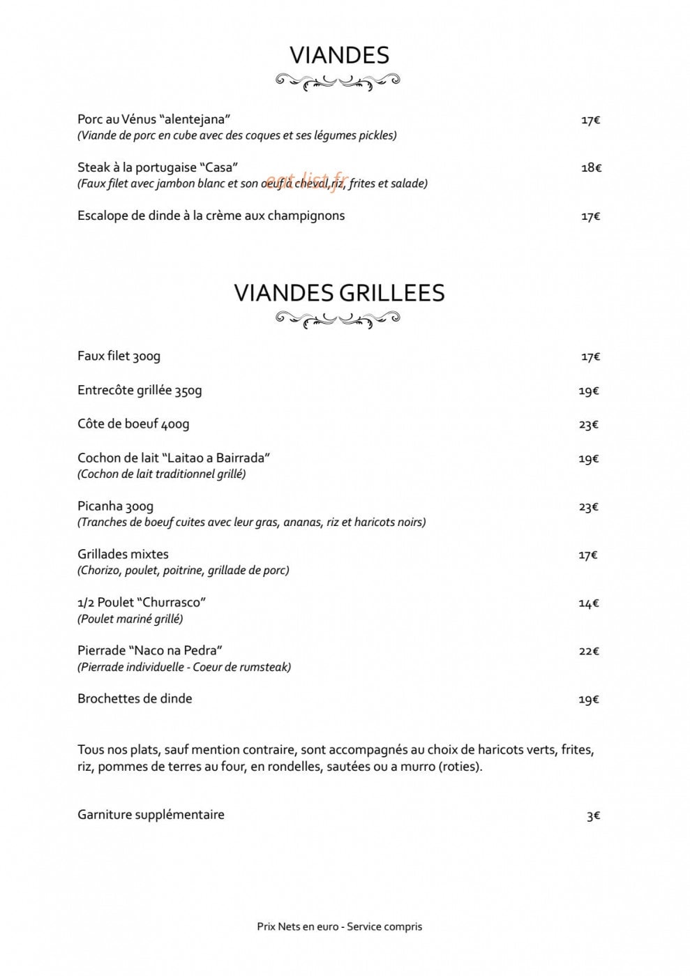 A Mesa Marie — carte page 2