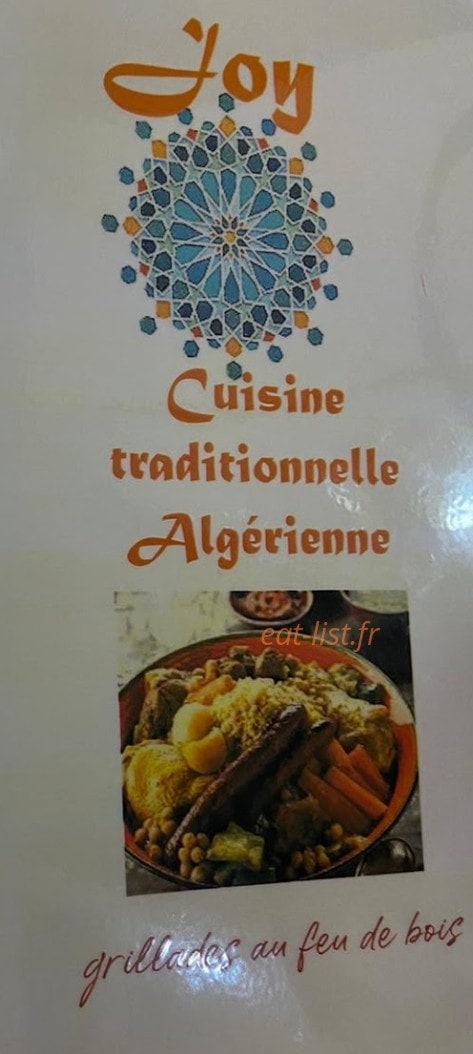 Chez joy — carte page 1
