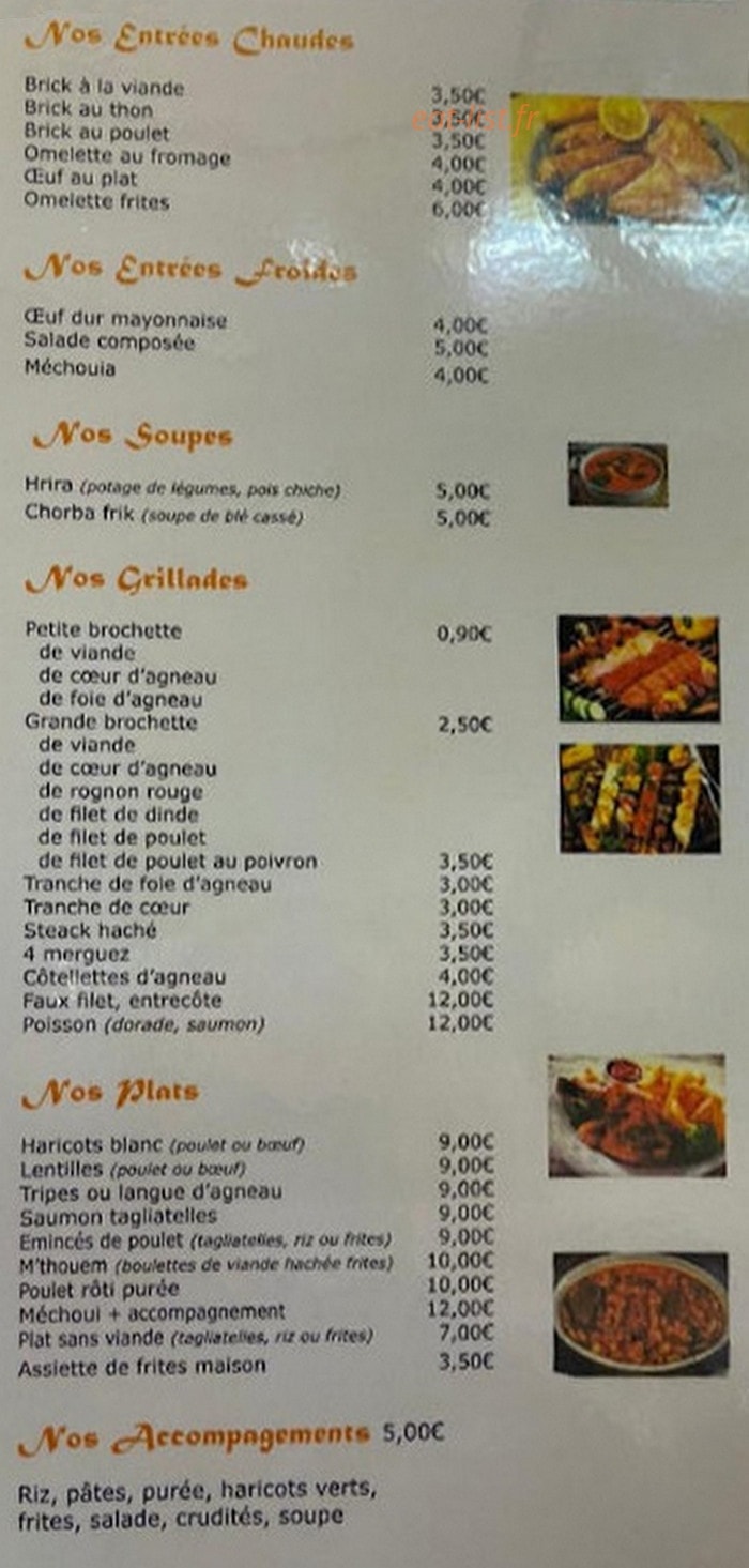 Chez joy — carte page 2