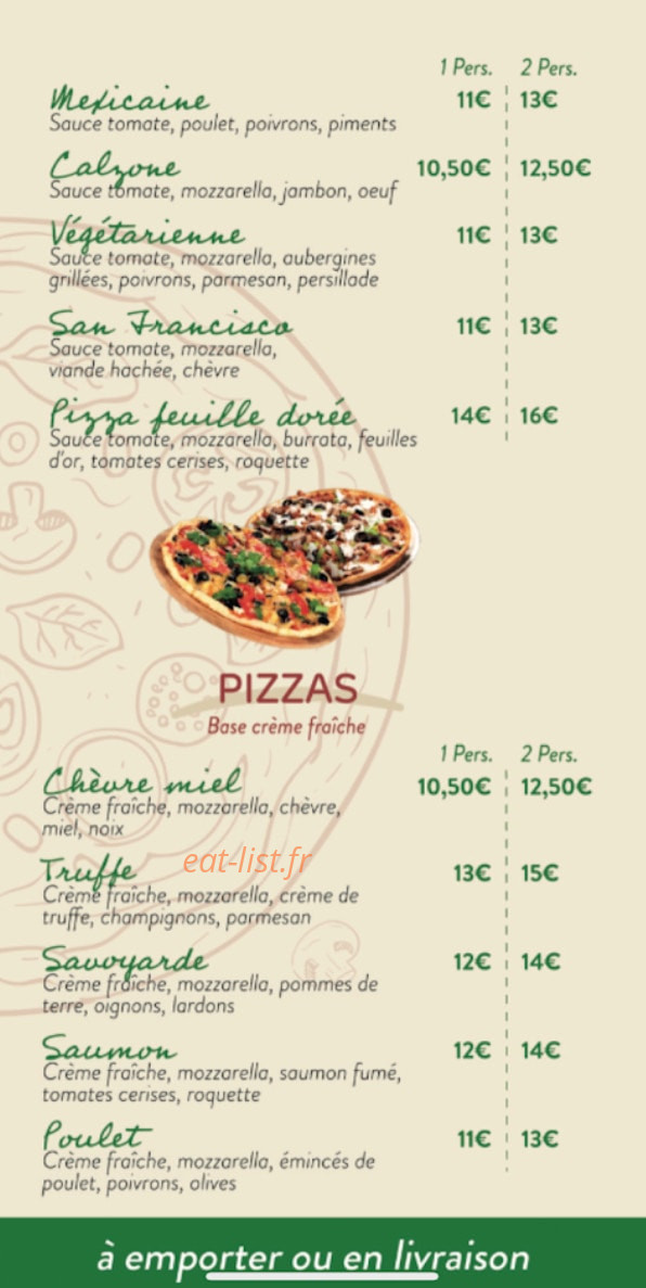 Chez Luchia — carte page 2