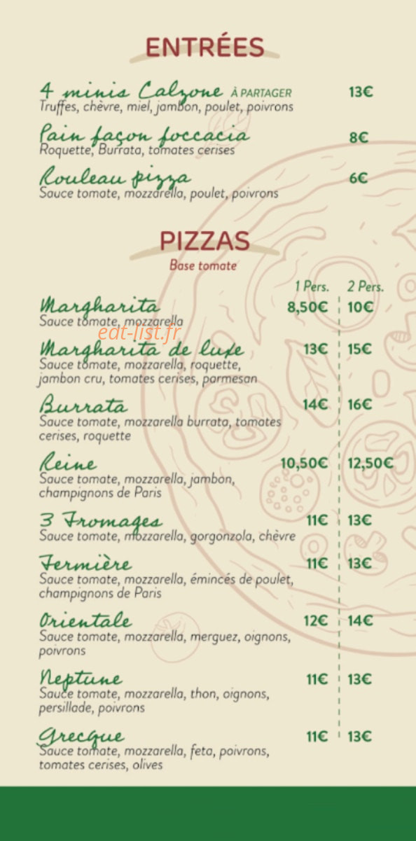 Chez Luchia — carte page 1